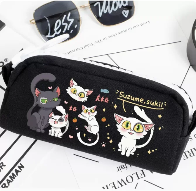 

Anime Suzume No Tojimari Pencil Case Oxford Canvas Storage Bag Pencil Box Pencilcase School Pen Bag 1730