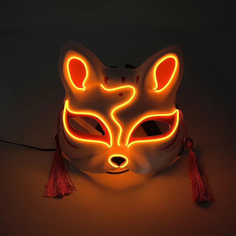 10 Colori Scelta Luminosa Sexy Cat Face Mask Festival Party Decoractive Led Light Mask Per Donne Adulte Bambini Che Si Illuminano Al Buio