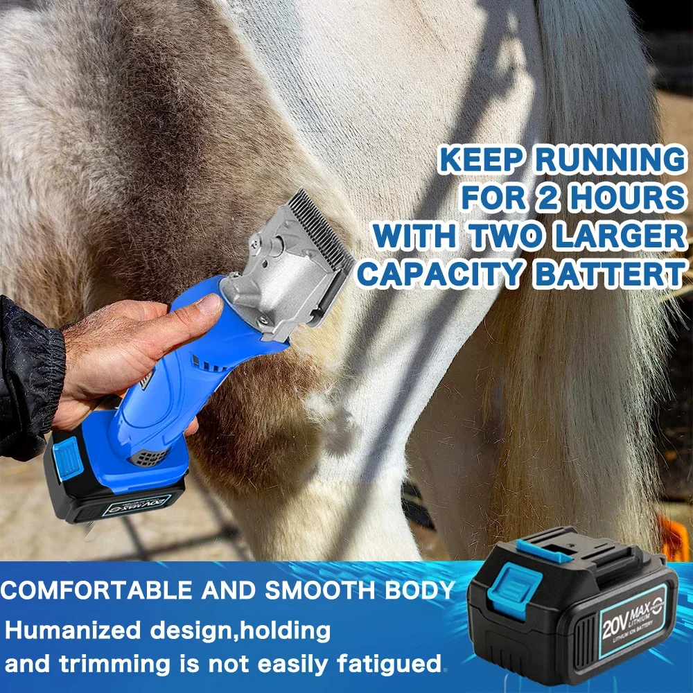 6 Gears 35 Teeth Electric Sheep Goat Shearing Machine Wireless Farm Sheep Wool Shaving Clipper Shear Tool For Makita 18V Battery 3