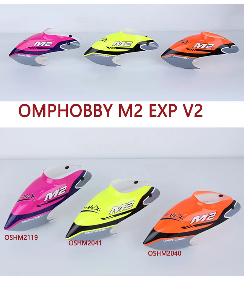 

OMPHOBBY M2 EXP V2 RC Twin Brushless motor Direct drive Helicopter plastic baking paint head cover OSHM2040 OSHM2041 OSHM2119