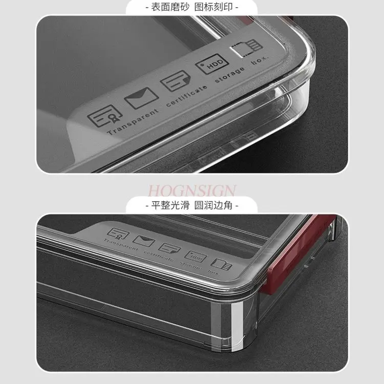 1pcs ID 보관 가방, 가족 증명서 파일 상자, 가구 등록 매뉴얼, 카드 가방 보관 상자