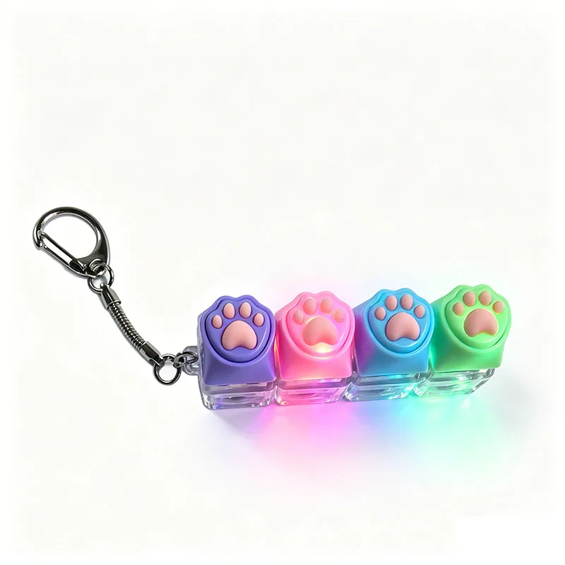 Light-Up Keyboard Keychain - Stress Relief Fidget Toy & Portable Desk Accessory