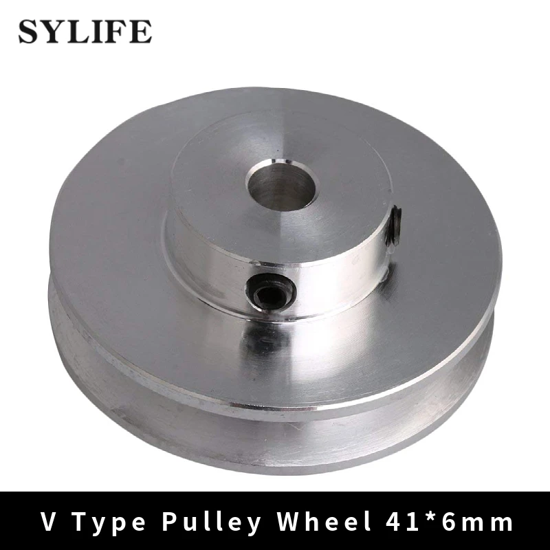 

Silver Aluminum Alloy 4.1x1.6x0.6cm Fixed Bore Single Groove V-shape Pulley for Motor Shaft 0.3-0.5cm PU Round Type Belts