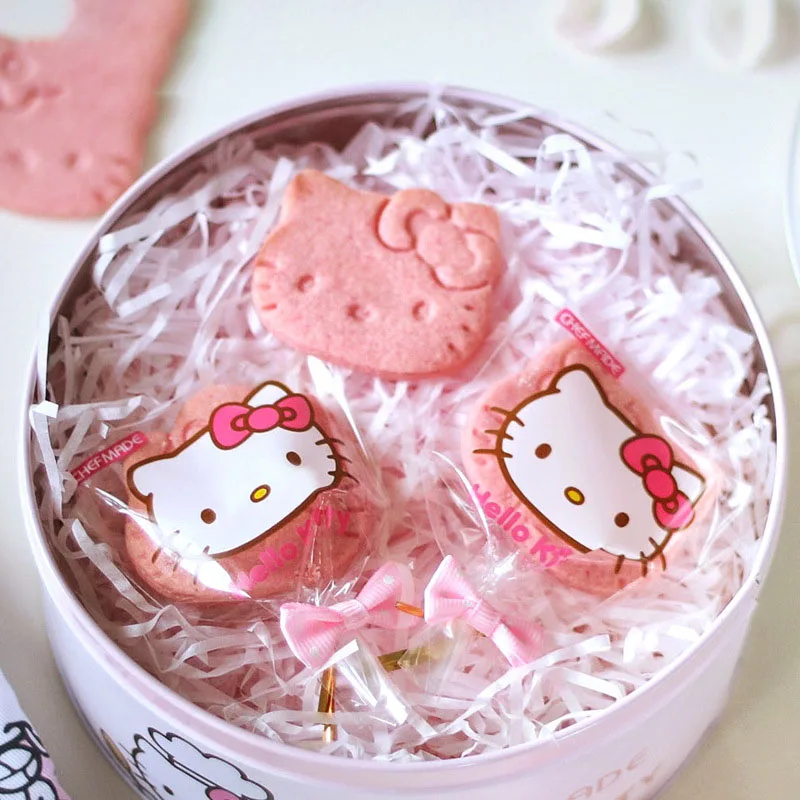

Hello Kitty Sanrio Kawaii Cartoon Cute Lollipop Cookies Chocolate Candy Bow Packaging Bag Anime Plush Toy for Girl Birthday Gift