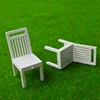 Scale 1:20 1:25 1:30 Miniature Chairs Model ABS Indoor Materials Kits Diy Scene Layout Diorama Kits 10Pcs/Lot 5