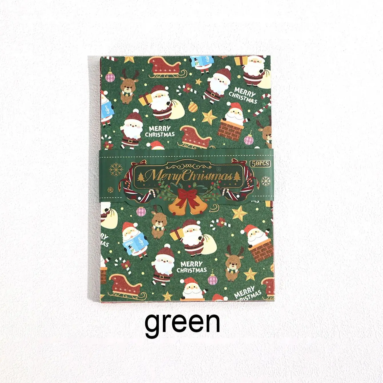 50 sheets of vintage Christmas elements material paper,with different patterns,DIY scrapbook greeting card decoration materials