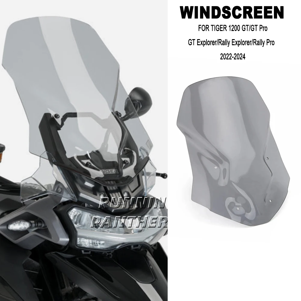 

New Motorcycle Windscreen Windshield Covers For Tiger1200 GT Pro Tiger 1200 GT/GT Explorer/Rally Pro/Rally Explorer 2022-2024