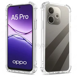 Transparent Shockproof Case with Camera Protection - OPPO A5 4G or 5G (Transparent)