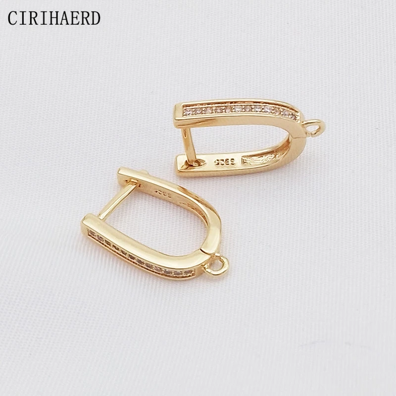 Earring Hooks Jewelry Making  14k Gold Earring Jewelry Making - 14k Gold  Plated U - Aliexpress