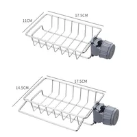 Kitchen Stainless Steel Sink Drain Rack Sponge Storage Faucet Holder Soap Drainer Towel Rack Shelf Organizer Kitchen Accessories 6