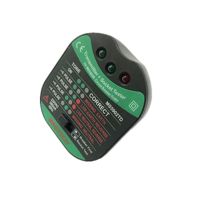 CHICIRIS Détecteur De Disjoncteur, Testeur De Circuit, Testeur De Prise Automatique Outil De Diagnostic De Sensibilite Reglable Avec Indicateur Led Pour La Reconstruction Du Reseau Electrique De