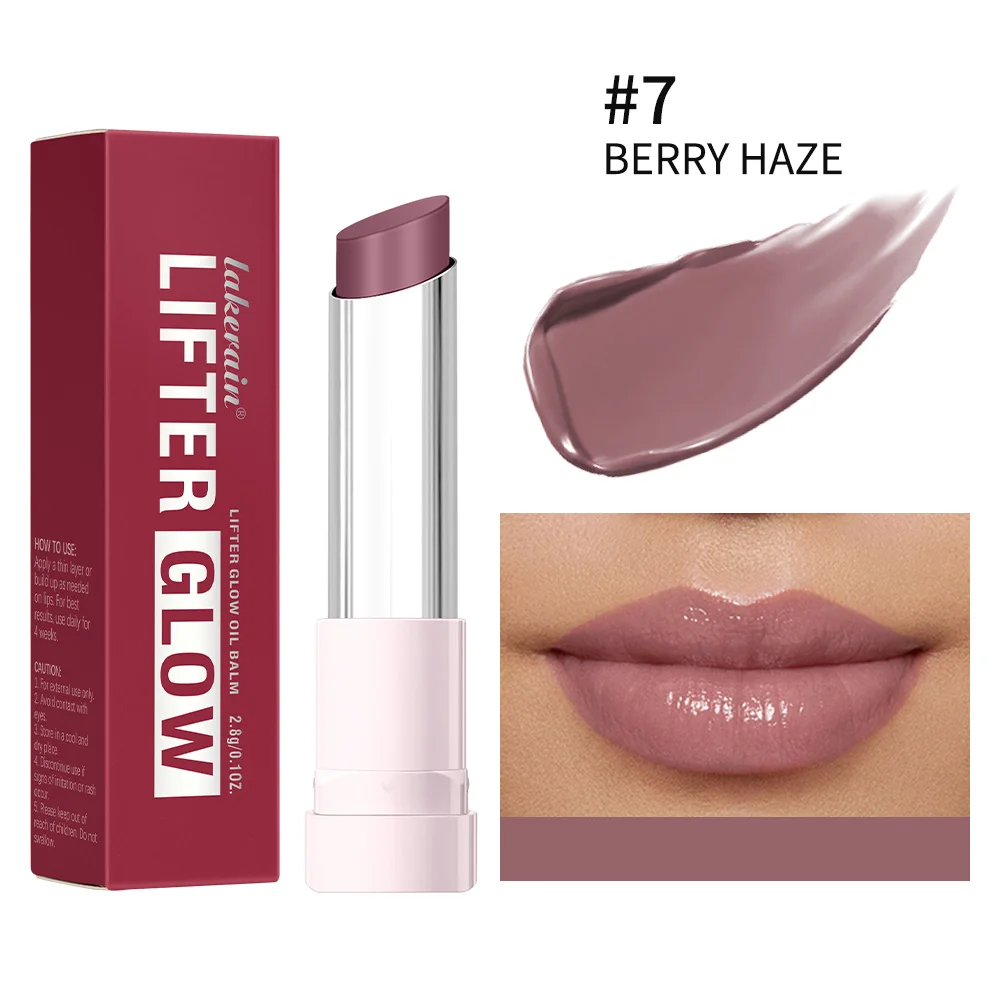 Glossy Hydrating Lip Balm - 24HR Long-Lasting Moisturizing Treatment with Plumping Effect in 10 Shades