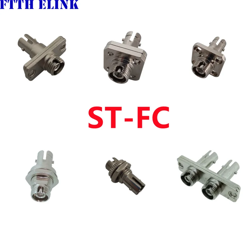 ST-FC 광섬유 플랜지 커플러 어댑터, 단일 모드, 다중 모드, 단일 코어, 듀얼 코어, SX, DX, 무료 배송, 10 개