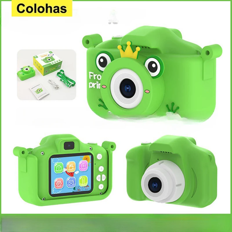 

Children's Digital Frog Camera HD Dual Camera Photo and Video Gift Photo Kids Camera Kids Camera Waterproof Digital Cameras