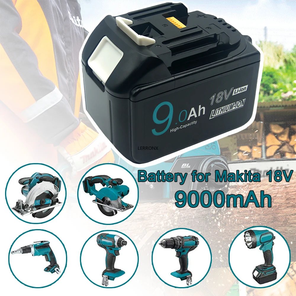 BL1860 BL1890 18V 9000mAh リチウムイオン交換用充電式