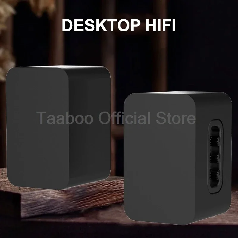 5.25 Inch 40W Active Desktop Bookshelf 110-240V 5.3 Bluetooth Hifi Audio 360 Echo Wall Speakers for Home Theater Computer 2Pcs