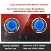 4.2KW Double Head Fierce Fire Stove/Household Desktop Embedded Dual-Purpose Natural Liquefied Gas Stove  /Electronic Pulser 4