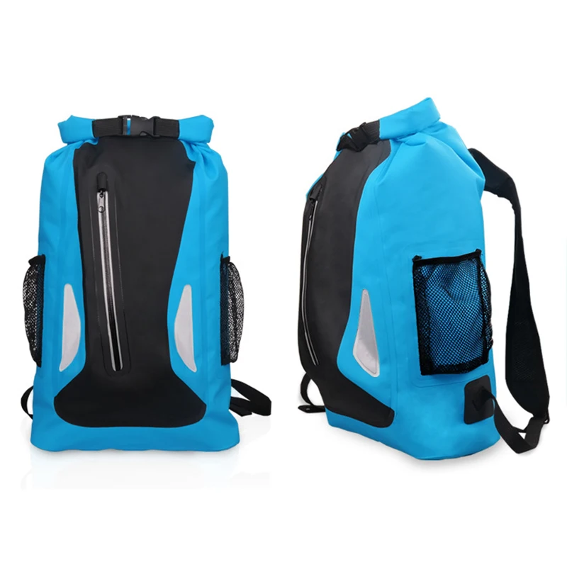 Floating Dry Backpack Waterproof Bag Roll Top Compression Sack for Water Sports Kayaking Canoeing Paddle-Boarding Rafting Boat