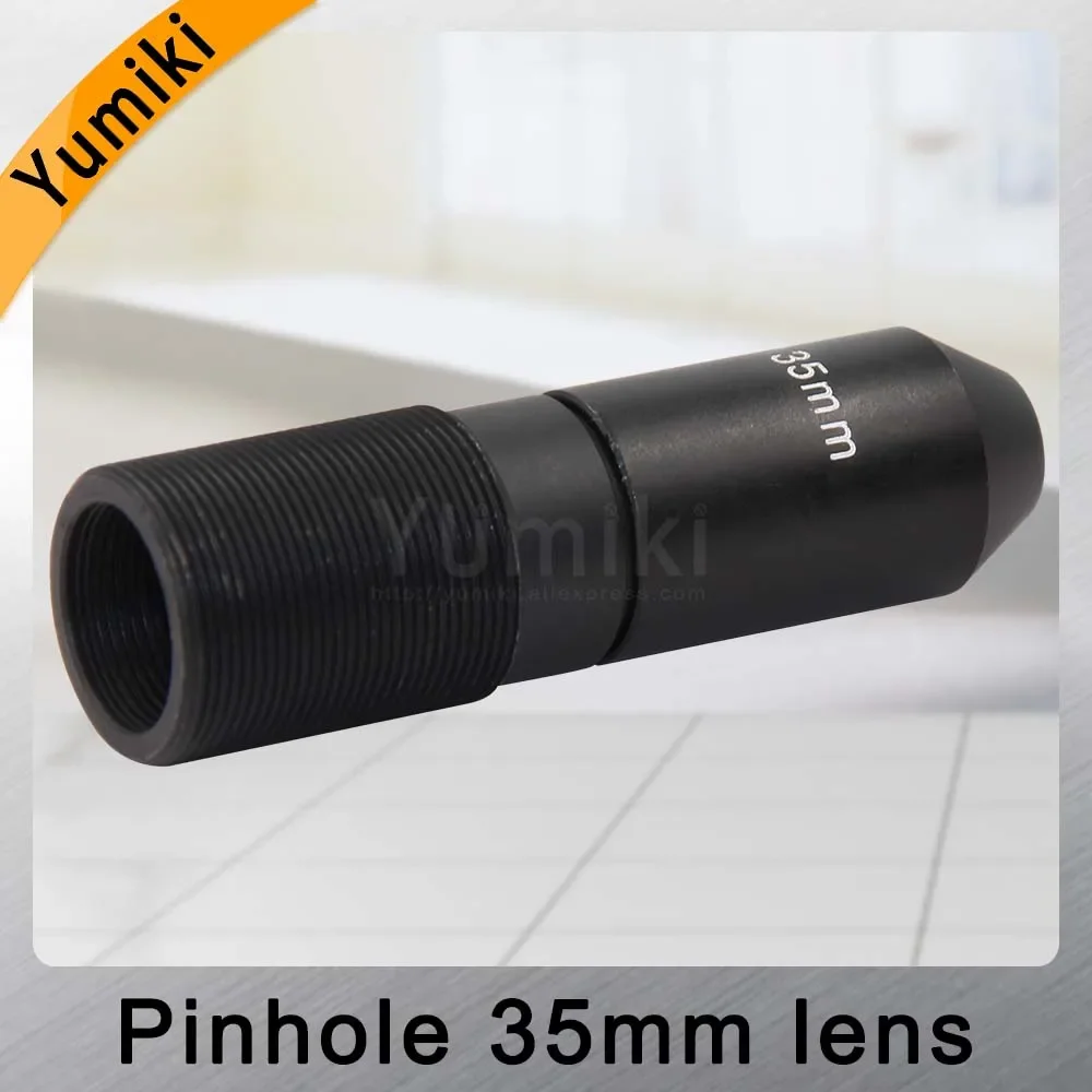 Yumiki HD 2.0Megapixel 35mm pinhole Lens, CCTV Camera Lens,M12 mount,Image Format 1/2.7",F1.6, Fixed Iris