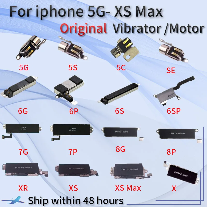 Iphone 5 5s 5c se 6 6s 7 8プラスx xs xr xs最大モーター修理部品 
