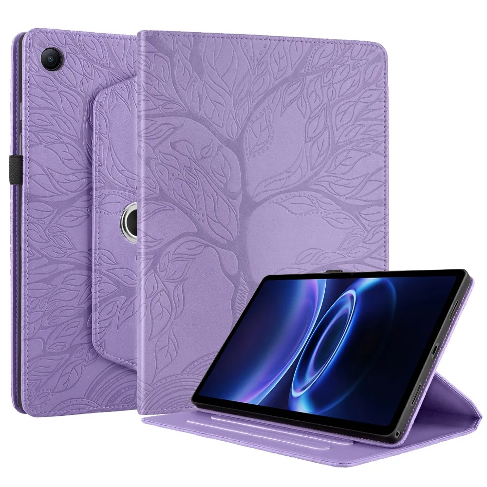 Tree Embossed 360° Rotating Stand Tablet Case - 9.7