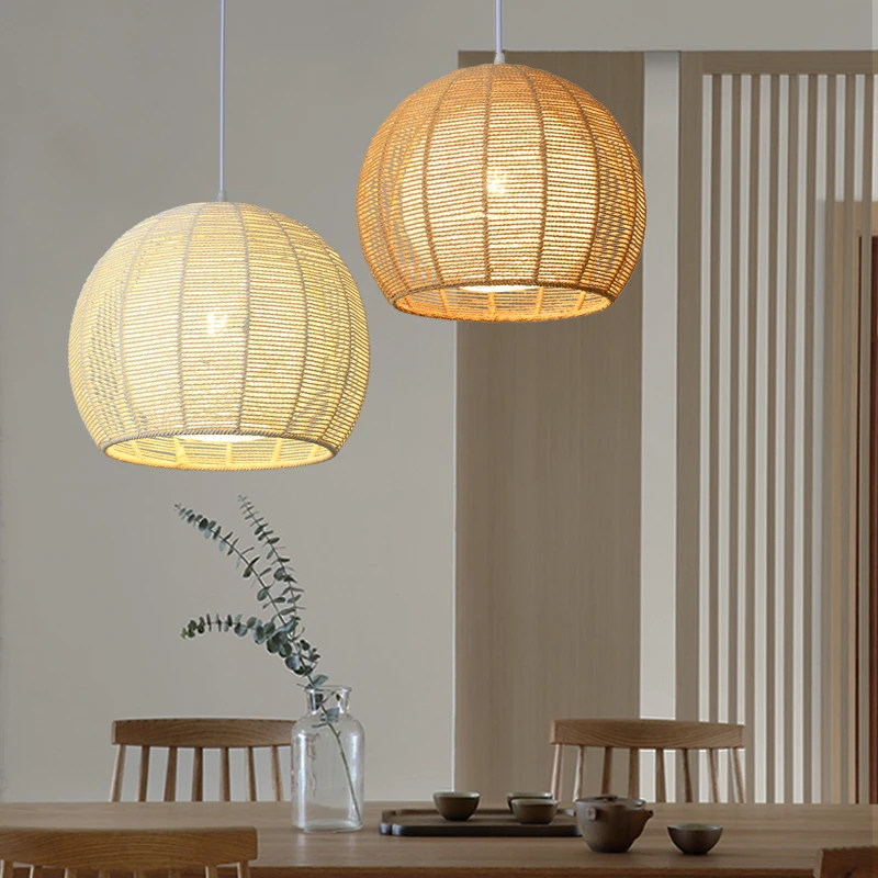 

Retro Janpanese Style Chandelier Creative Led Lamp Pendant Light Lustre Luminaire For Living Room Dining Room Restaurant Balcony