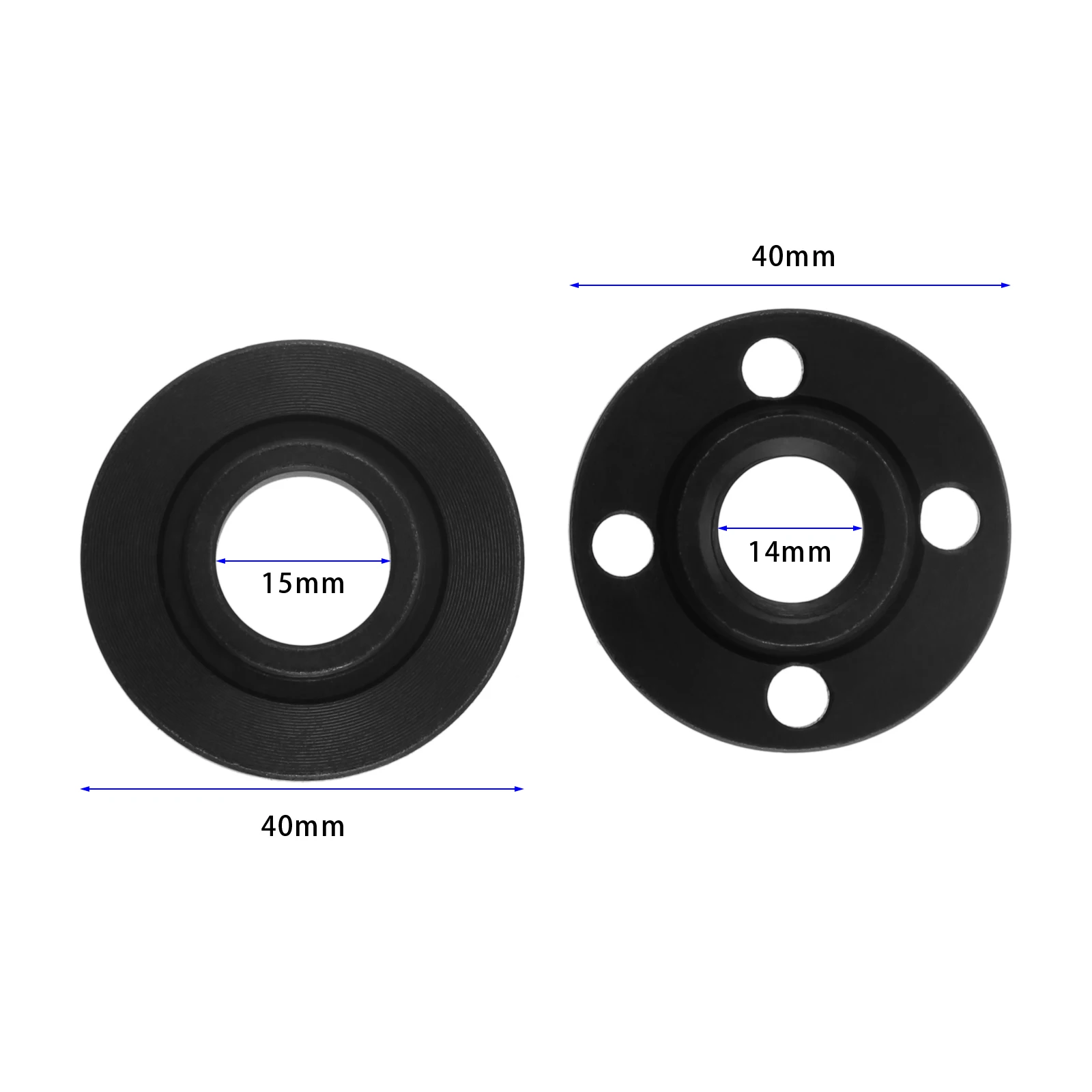 

2Pcs 14mm Spindle Thread Flange Clamping Nut Set Tool M14 Thread Machines Replacement Angle Grinder Inner Outer Flange Nut Parts