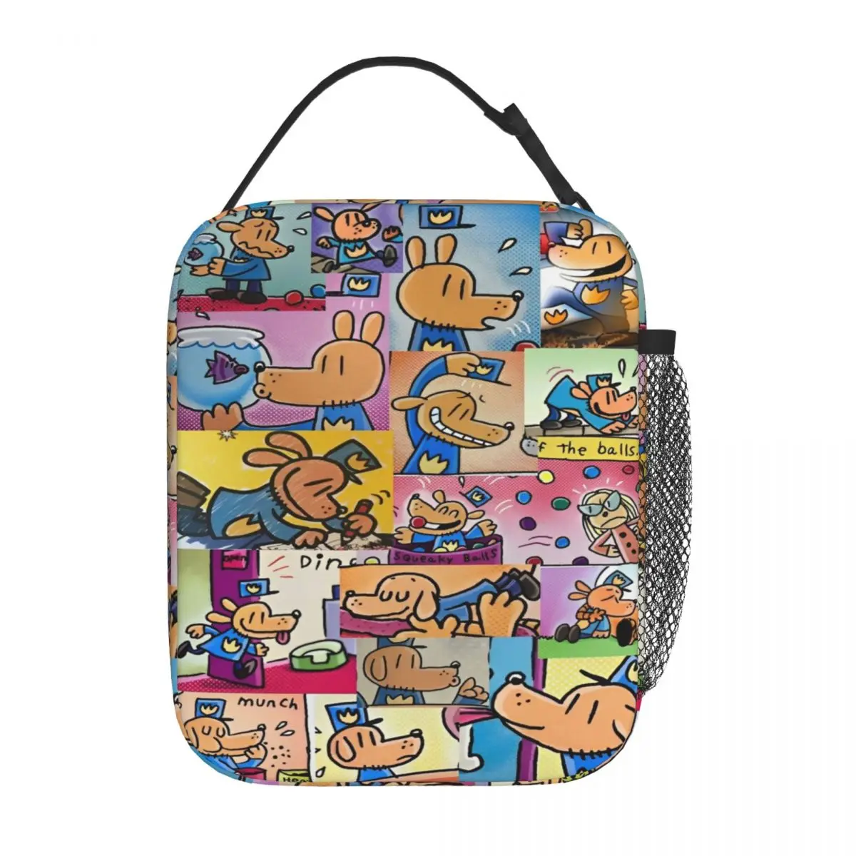 Dog Man Merch Insulated Lunch Bag For Outdoor Storage Food Boxes Reusable Cooler Thermal Lunch Boxes