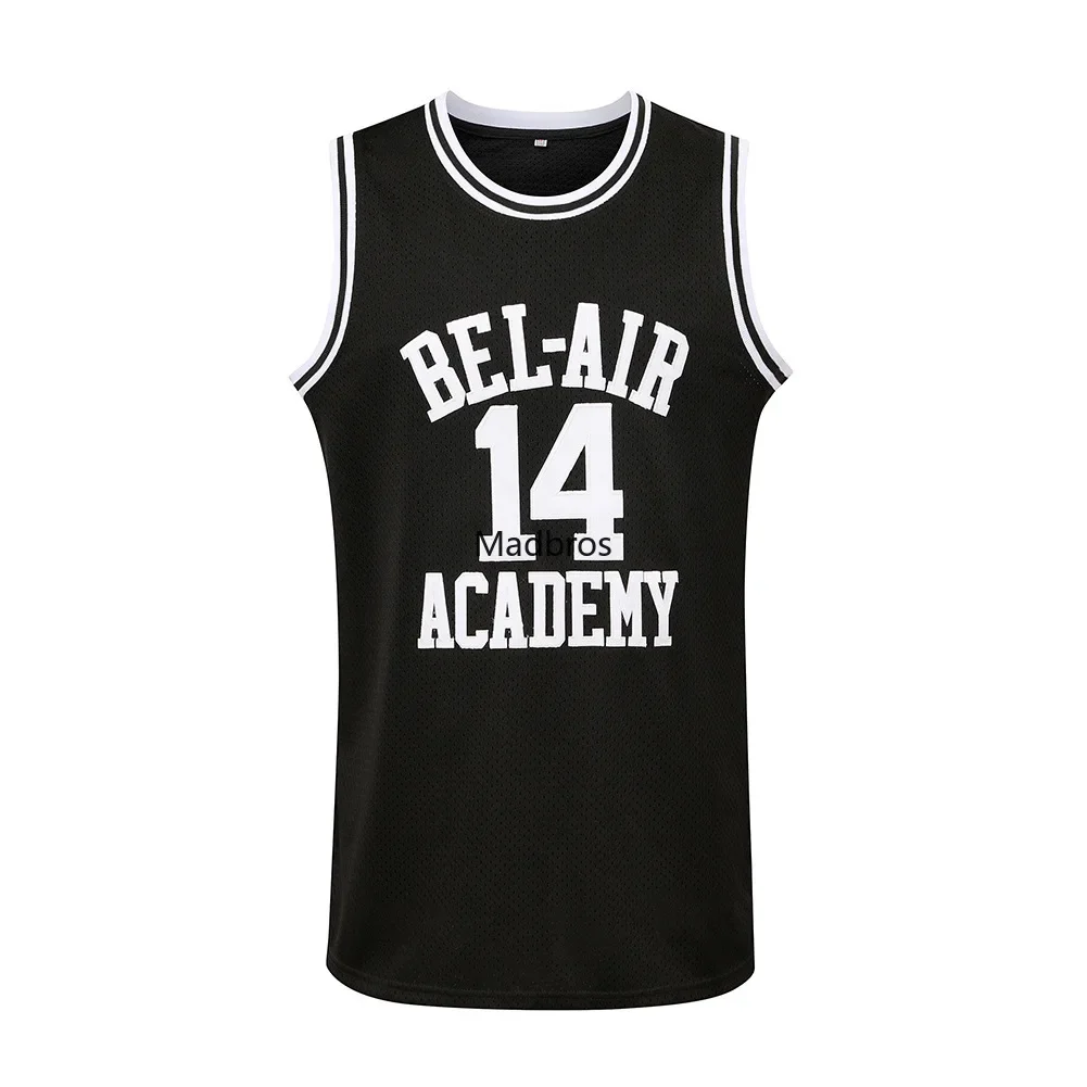 Will Smith Jersey 14 Bel-Air Academy Basketball Jersey 25 Carlton Banks Mens T Shirt Vest College Shirt Us Size S-3XL