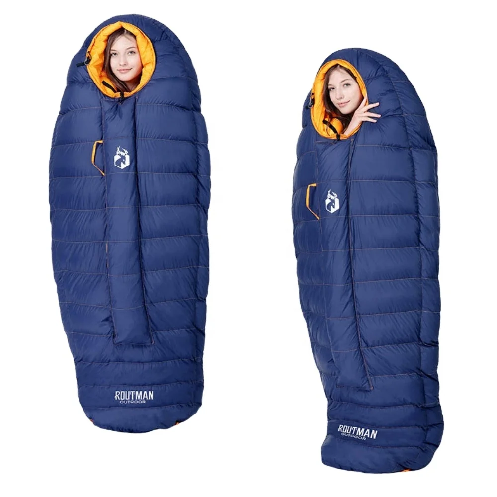 

Wholesale sleeping bags outdoor camping white goose down sleeping bag -40