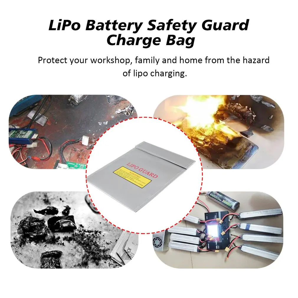 travel case for camera 1Pcs Fireproof RC LiPo Li-Po Battery Fireproof Safety Guard Safe Bag Charging Sack Battery Safety Guard Silver Two size Hot! small camera bag