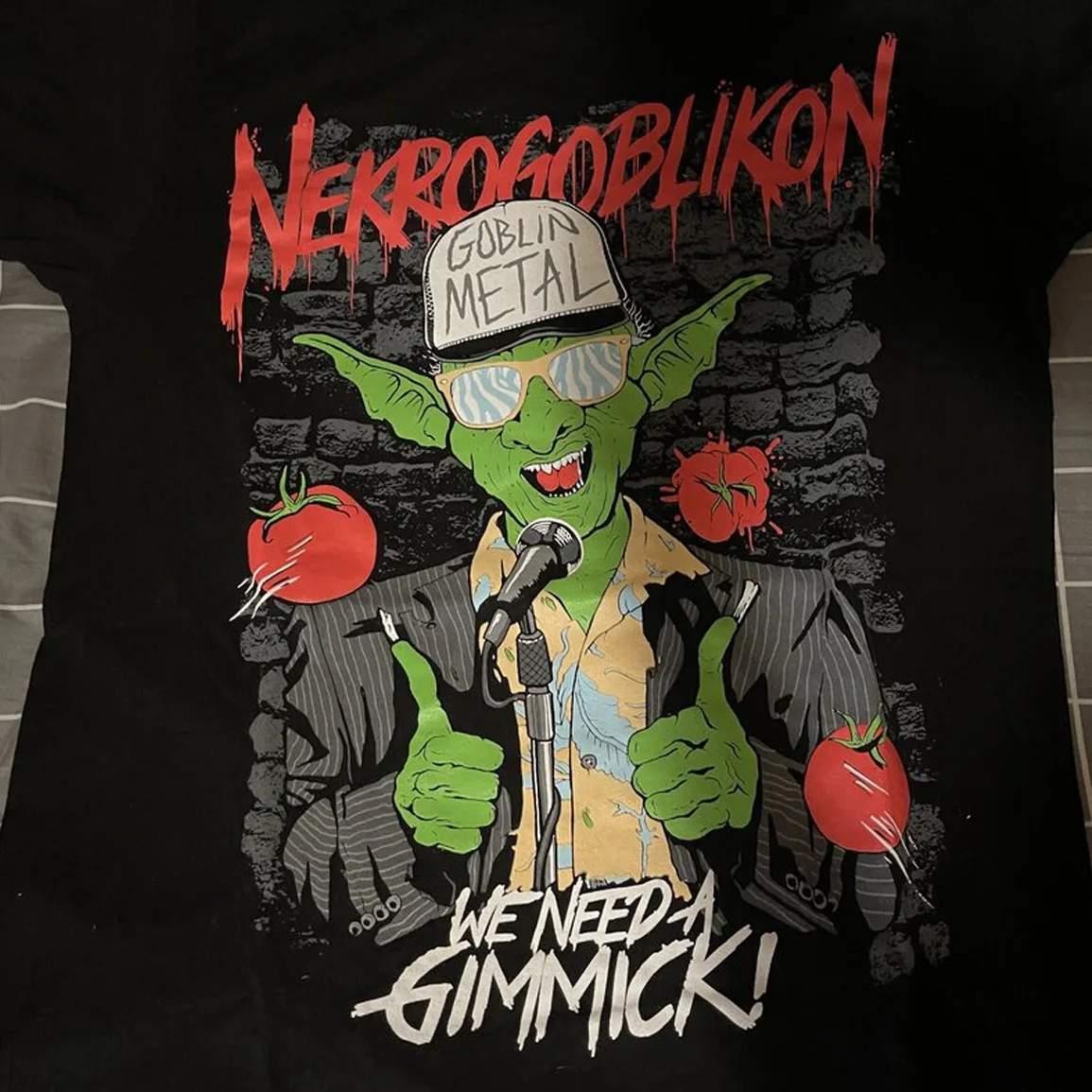 

Браслет Nekrogoblikon, нам нужен трюк с черным коротким рукавом, все размеры S-5Xl TA4736