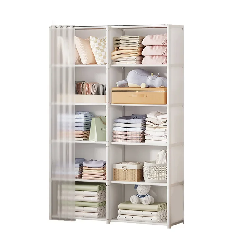 

Kids Clothes Storage Organizer Wardrobe Modern Closet Bedroom Cabinet Wardrobe Portable Shelf Szafy Garden Furniture Sets