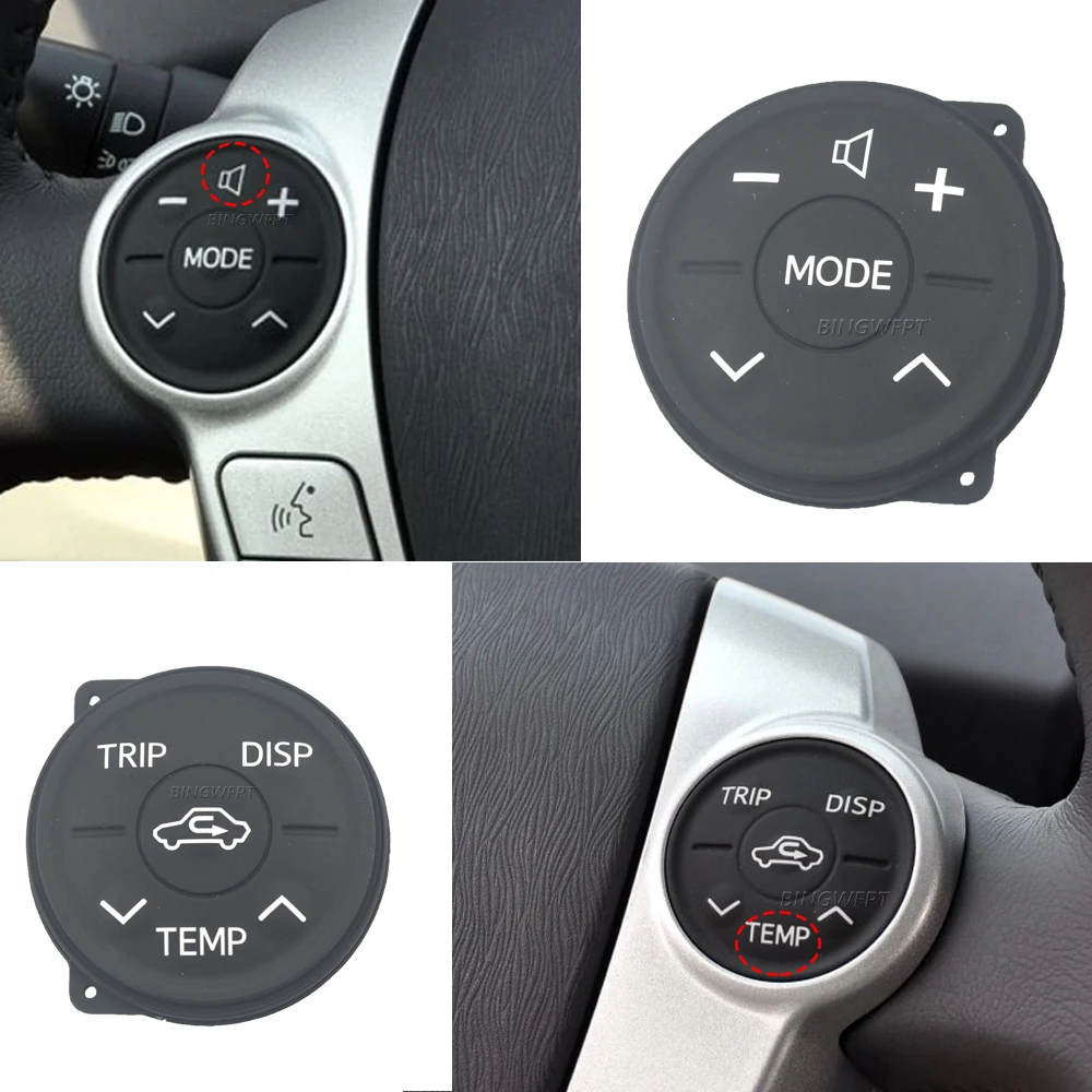 1 Pair Multifunction Steering Wheel Button Switch Control Button For Toyota Priu