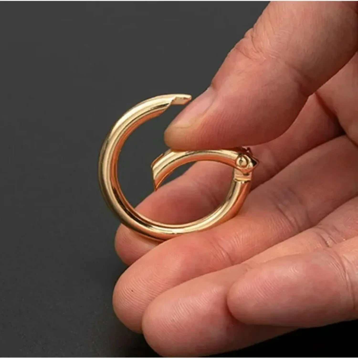 Metal O Ring Keyring Buckles for DIY Jewelry 5pcs