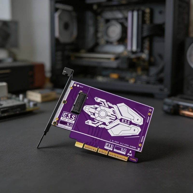 원활한 드라이브 통합 및 속도 향상을 위한 고급 PCIe5.0 EDSFF E3.S 변환기
