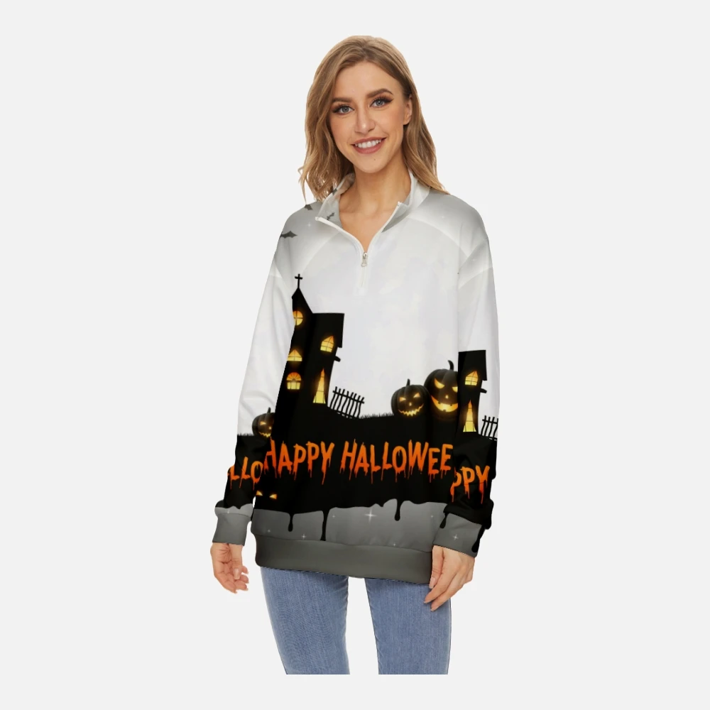 

Женская модная зимняя Толстовка с длинным рукавом и воротником-стойкой