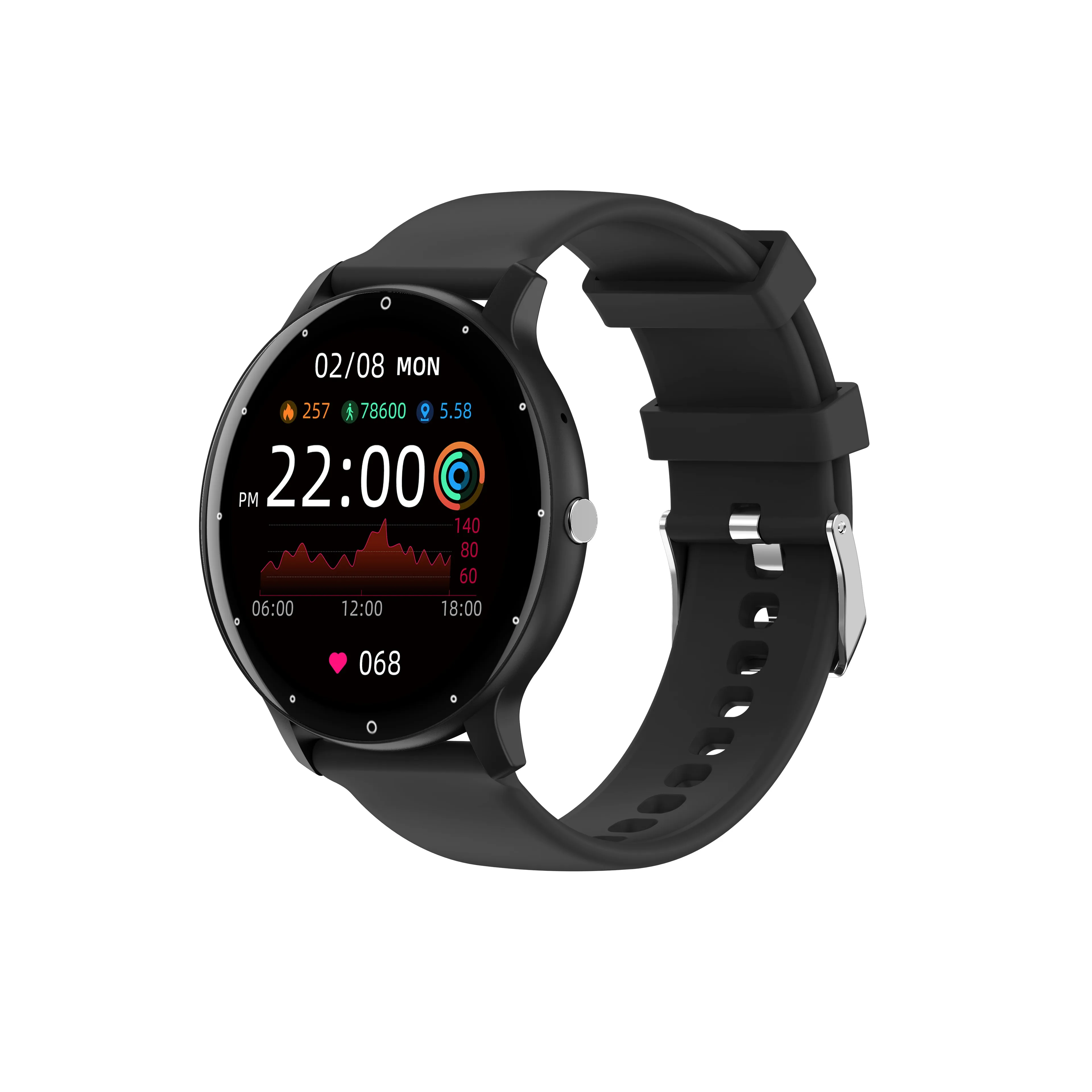 

ZL02 Pro Round Screen Smart Watch IP67 Waterproof Sports Fitness Pedometer Heart Rate Blood Pressure Sleep Health Monitoring