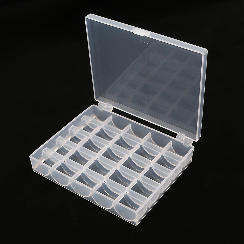 25 Slot Bobine Vuote Bobine Scatola Macchina Da Cucire Bobina Caso Copre Cucito Goody Accessori Per Cucire