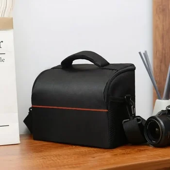 Nuova borsa per fotocamera DSLR digitale alla moda, borsa a tracolla impermeabile, custodia fotografica per Canon Nikon Sony, borsa per obiettivi.