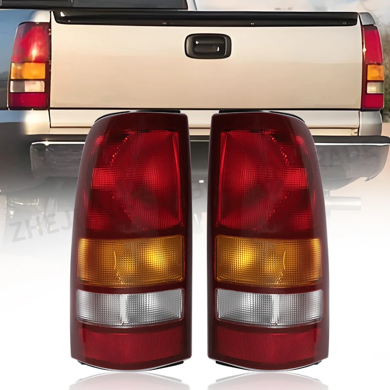 2pcs Car Rear Tail Light For 1999-2002 Chevy Silverado 1500 2500
