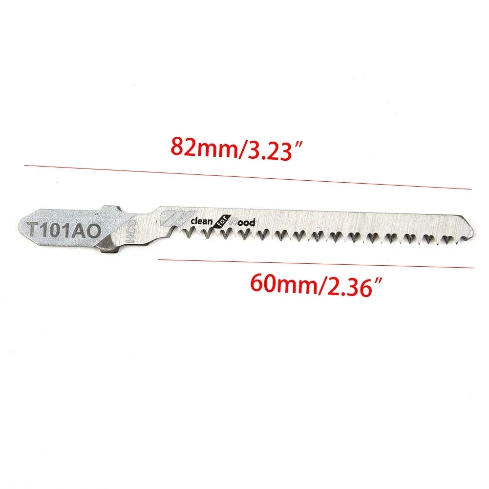 Jig Saw Blades 5Pcs T101AO Jig Saw Blades Set HCS T-shank Sharp Fast Cut Down Woodworking Hand Tool