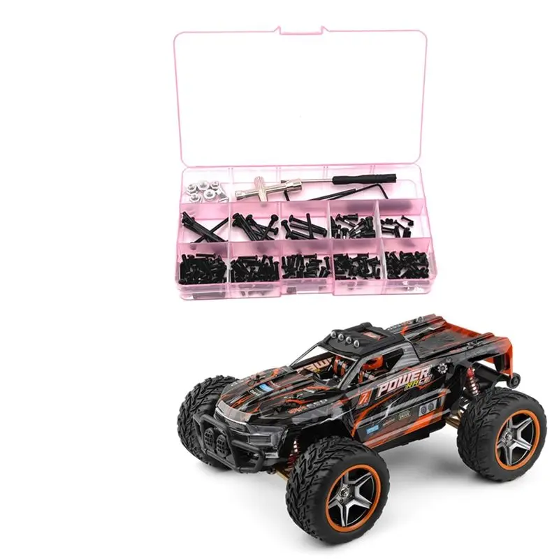 A97I-1 Wltoys 104009 104016 104018 12401 12402-A 12403 12404 12409 액세서리용 금속 나사 상자 키트 세트