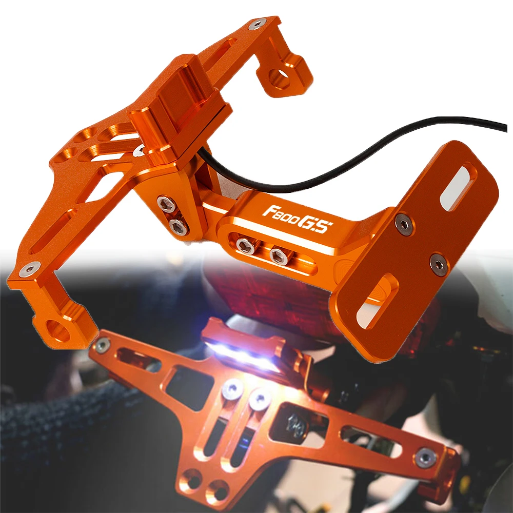 

For BMW F800GS ADV F800 GS F 800GS 2008 2009 2016 2017 2015 Adventure Motorcycle License Plate Bracket Holder Frame Number Plate