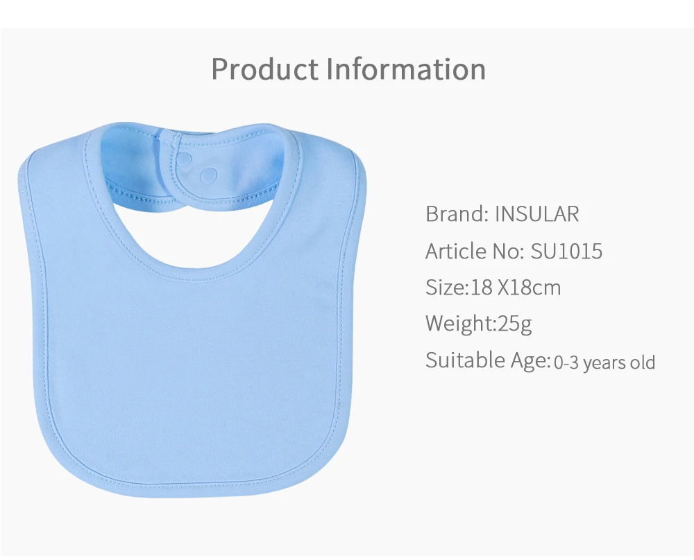 Baby Bib Insular Soft Cotton Baby Drool Bibs Cute Scarf Comfortable Drooling and Teething Saliva Towel Newborn Feeding