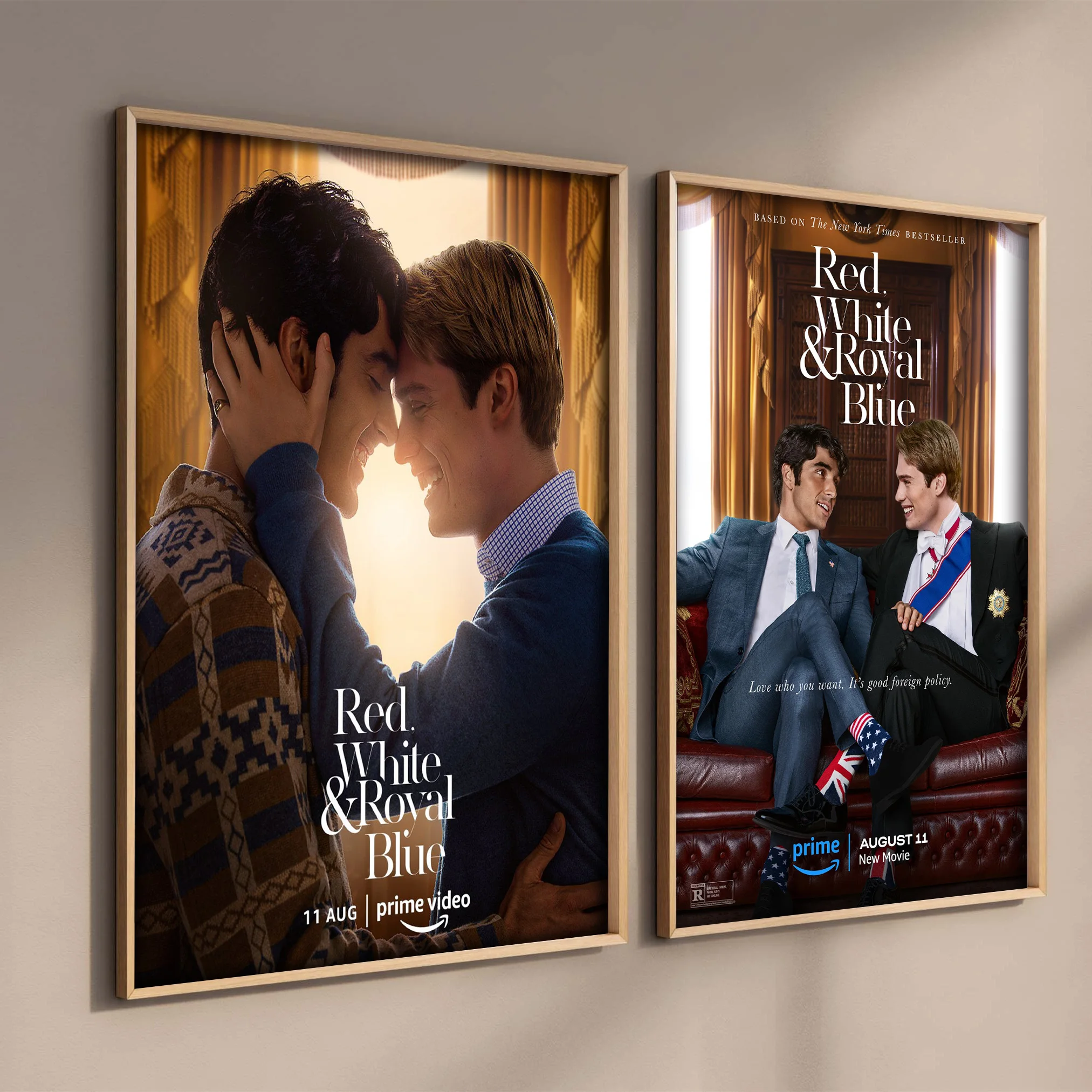 2023 Hot Movie Red White & Royal Blue Pop Art Poster Decorazione Della Casa Regalo Estetico Stampato Wall Art Pictures Poster Canvas