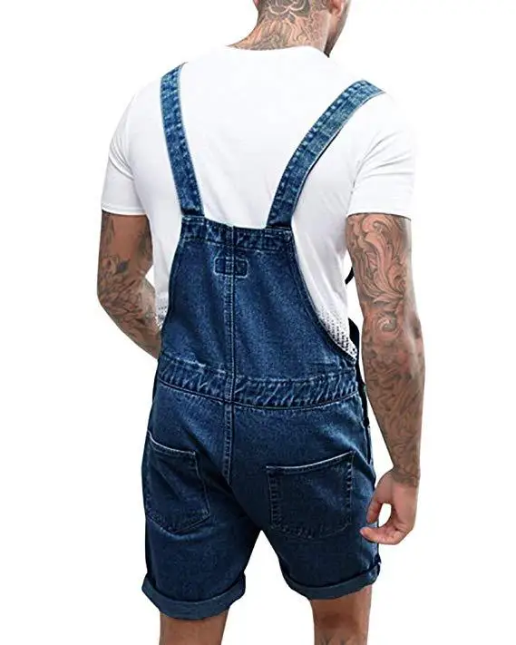 Summer Men's Denim Shorts Streetwear Brace Jeans denim shorts summer jeans shorts