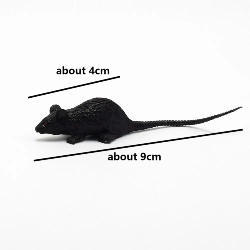 10pcs Hallowen Party Decor Fake Rat Mini Plastic Mouse Model Festival Gift Creative Kids Toy Trick Prank Prop