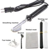50W Electric Soldering Iron 20 Rods Plastic Welding Machine Smoothing Tool Plastic Crack Repair Spatula For Car Bumper Repair 3