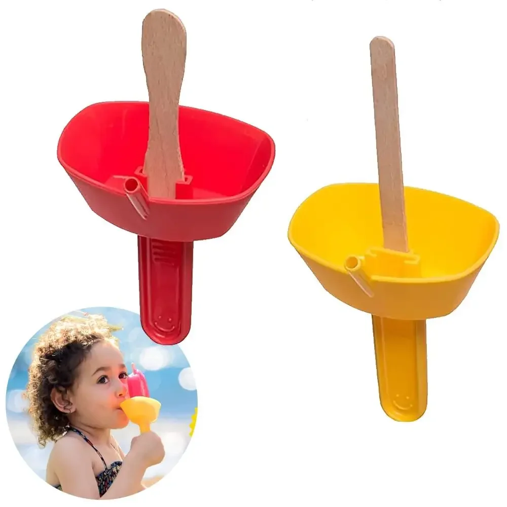 Double Drip Proof Popsicle Holder Anti-flow Ice Cream Bracket Anti-drip Tray Portable Popsicle Protectors Kids Home Necessity popsicle rack
